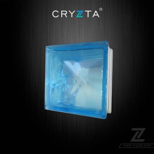 Cryzta-Color-Glass-Block-Blue-New-Wave