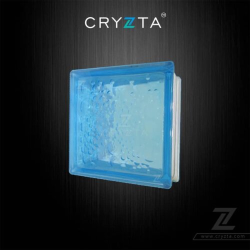 Cryzta-Color-Glass-Block-Blue-Water-Bubble