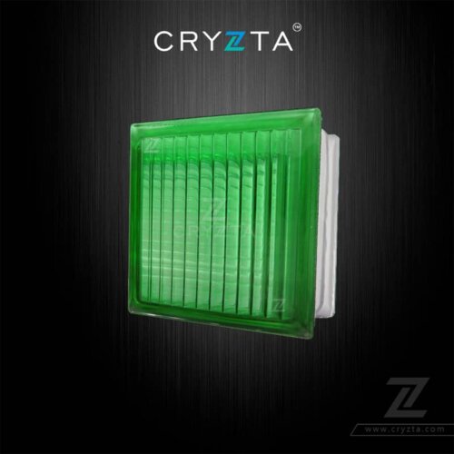 Cryzta-Color-Glass-Block-Green-Parallel