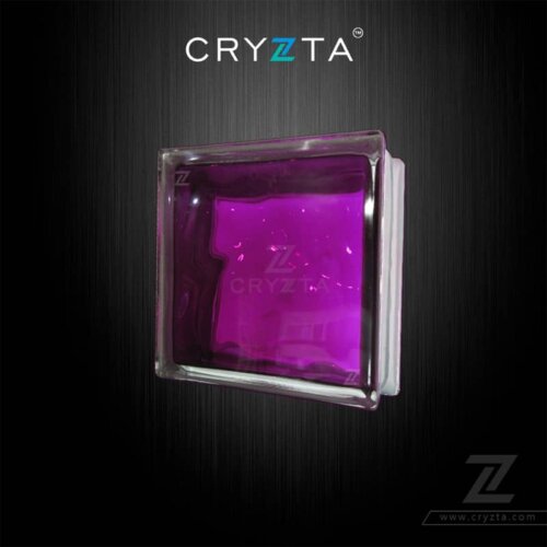 Cryzta-Color-Glass-Block-Violet-New-Wave